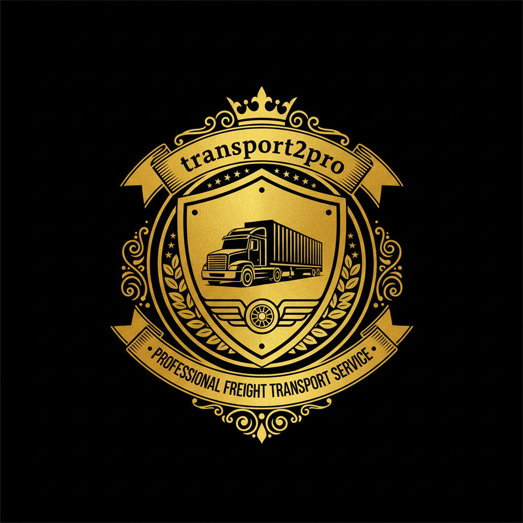 transport2pro emblemat czarne tło