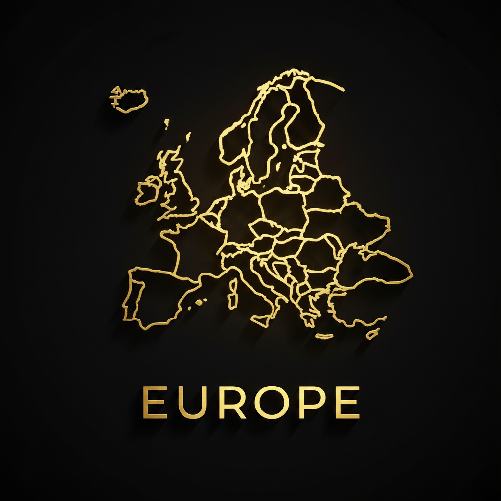 Mapa Europy – powiększona